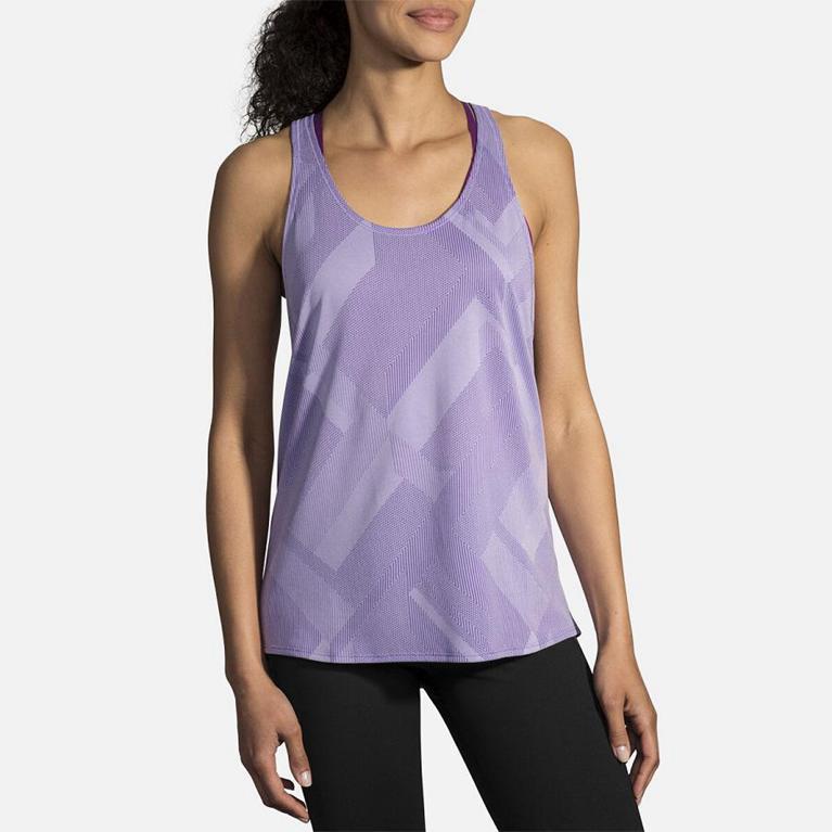 Brooks Array Women's Running Tank Top - Purple (73018-OKBA)